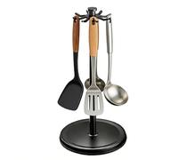 supportÀ Ustensiles Rotatif - supportÀ Outils De Cuisine À 8 Crochets, Système De Rangement De Comptoir | Base De Poignée En Silicone, Espace Durable En Aluminium Et Acier Au Carbone, supportDe Tig