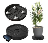 Supports à roulettes, socle rond pour pots de fleurs, mobiles