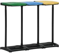 Supports avec couvercle pour sacs poubelle 240-330 L PP