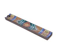 Supports de Bâton d'encens Porte Encens Bâtonnet Natural Feuille Porte Encens Encensoir Céramique Ligne Brûleur d'Encens Porte Bâtonnet Brûleur d'encens pour Bâtons Encens Maison Bureau