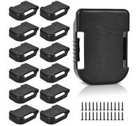 Supports De Batterie pour Makita,12 Pièces Porte-Outil De Batterie,18V Support De Batterie pour Makita,Support De Porte-Batterie pour Batterie D'outil Lithium-Lon