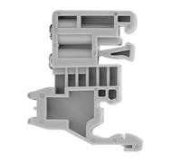 Supports de butée d'extrémité de rail DIN, 50 pièces de retenue de bornier en plastique.Support fixe à vis pour rails de 35 mm de large, pour appareils et panneaux de commande (Modell 12)