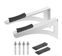 Supports de comptoir robustes, montage mural, charge maximale 181,4 kg | Pour les comptoirs en bois de quartz granit, espacement des trous réglable pour brique creuse et mur solide galvanisé