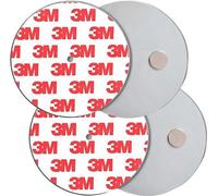 Supports de fixation pour détecteurs de fumée Famanu - 20 pièces, adhésifs, diamètre 40 mm, montage rapide sans perçage