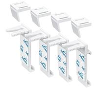Supports de fixation pour stores enrouleurs, stores enrouleurs double couche, installation sans perçage, lot de 4 pièces, adaptés