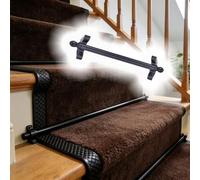 Supports de fixation réglables pour tapis d'escalier, barres de tension, barres de maintien, barres de maintien pour tapis d'escalier, ensemble de marches d'escalier en laiton pour villas, h