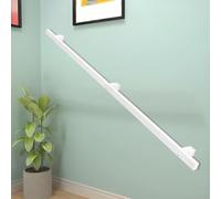 Supports de garde-corps d'escalier Support mural en fer forgé en métal | Mains courantes 1 2 3 4 5 6 mètres,pour escaliers intérieurs,marche extérieure,fixation murale(30cm)