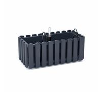 Supports de jardinière 40 cm indicateur de niveau d'eau boîte de balcon anthr...