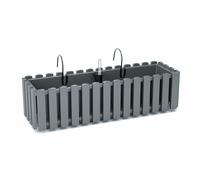 Prosperplast Jardinière de balcon Boardee 58 x 18 x 16 cm Gris de pierre