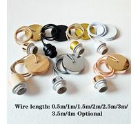 Supports de lampe suspendus vintage DIY E26 E27 avec câble, douille de plafonnier, base de lampe nordique à demi-dents pour suspension Chrome