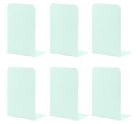 Supports de livres en métal, L 102 x 203 x 135 mm, lot de 3 paires de supports pour CD et livres, étagère à livres pour enfants, idéale pour l'école, la maison, le bureau, la bibliothèque, et pour la 