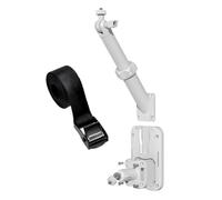 Supports de montage 2 en 1 pour caméra de surveillance solaire extérieure avec option d'installation murale et sangle - Support de caméra robuste