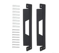 Supports de Montage Métal pour Boîte pour toughbuilt pour stacktech(2PCS) | Fer pour robuste, finition noire, fixation murale sécurisée, idéal atelier, compatible StackTech