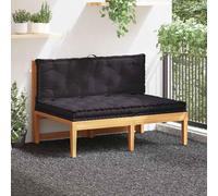 Supports de palettes 2 pcs. Coton Noir