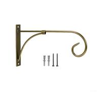 Supports de panier à suspendre pour poteaux en béton, crochet mural de jardin en acier au carbone pour suspension de plantes d'extérieur, support sécurisé pour pot de fleurs en bronze cuivré noir
