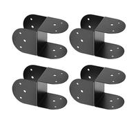 Supports de poteau,Connecteur étanche en métal de 4 x 4 pouces - Support de montage en bois de toit de 4 pièces | Pour intérieur et extérieur Jardin Clôture Toit Pavillon Port