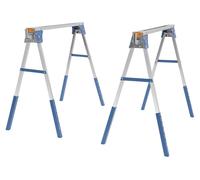 Supports de scie pliables - Lot de 2 - Pour atelier, garage et chantier