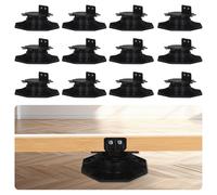 Supports de terrasse réglables, 12 pièces, en plastique, avec réglage en hauteur