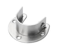 Supports de tringle de placard, douille de poteau de placard - Support de tige en forme de U, support de tige à bride - Support d'extrémité de tringle de placard robuste avec vis, Organization de la m