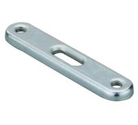 Plaque de support double fischer DPP 65 pour filetage M8 en acier galvanisé gris métallisé 1,5 kN
