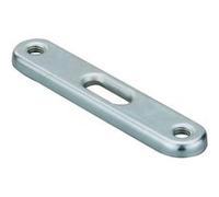 Plaque de support double fischer DPP 65 pour filetage M8 en acier galvanisé gris métallisé 1,5 kN