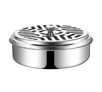 Supports en Spirale de Moustiques en Acier Inoxydable, pour Bobines de Moustiques, Support Spirale Anti Moustique Bobine, pour Maison, Jardin, Camping, Pêche, Voyage, Extérieur,Couleur Argent