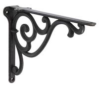 Supports étagères en zamac Diamètre 250mm x 175 Fer noir vintage Lot de 6