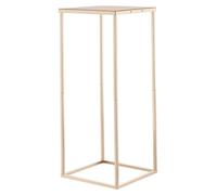 Supports floraux pour mariage, 10 pièces, supports floraux en forme de colonne de 60 cm, supports floraux avec revêtement métallique laminé, présentoirs floraux rectangulaires dorés pour mariage, fête