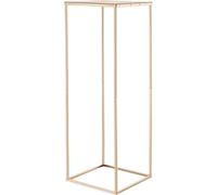 Supports floraux pour mariage, 10 pièces, supports floraux en forme de colonne de 80 cm, supports floraux avec revêtement métallique laminé, présentoirs floraux rectangulaires dorés pour mariage, fête