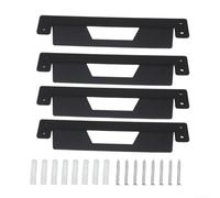 Supports Métal Pour Boîte Outils pour toughbuilt 2 Supports(4PCS) | Acier pour robuste, finition noire anti-rouille, idéal pour établi mur, kit de 2 supports