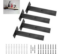Supports métalliques noirs pour assiettes - 4 pièces (20 cm)