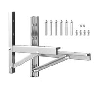 Supports muraux pour climatiseurs extérieurs robustes et résistants aux intempéries, avec vis et accessoires inclus pour climatiseurs 12 000 BTU, 18 000 BTU et 24 000 BTU(12000 Btu)