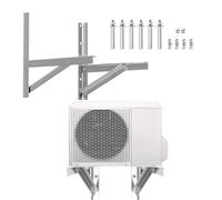 Supports muraux pour climatiseurs extérieurs robustes et résistants aux intempéries, compatibles avec les climatiseurs mini-split de 12 000, 18 000 et 24 000 BTU(18000 Btu)