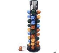 Supports Nepresso Rangement Capsule de Café Nespresso Porte Distributeur Capsules Dosette Nespresso 40 Pièces 360 Degrés Rotable Ra