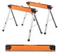 Supports pliables pour scie, en métal, jusqu'à 500 kg, avec poignée