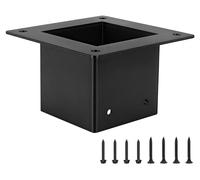 Supports pour bibliothèques publiques d'extérieur, en fer, résistants aux intempéries, poteaux de 9x9 cm, couleur noire