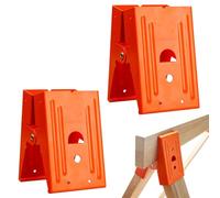 Supports pour chevalets charpentiers 2 pièces ferrure fixation collier | Pinces pour chevalet charpentier menuiserie, construction, bricolage en bois, atelier, établi, hobby, M