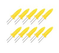 Supports pour épis de maïs, pics à épis de maïs, acier inoxydable porte-maïs, pour barbecue, fourchette, ustensiles de cuisine en acier inoxydable, 10 pcs.
