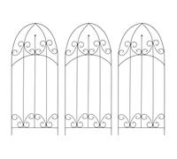 Supports pour plantes grimpantes - VIDAXL - Fer - Noir - 40x100 cm