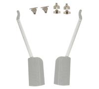 Supports pour portes de placard - Vérins à gaz hydrauliques - Fixations - 563 mm, fer, traité anticorrosion - Pour meubles hauts de 7 à 8 kg - Lot de 2