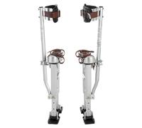 Supports réglables en hauteur pour plaques de plâtre, de 409 à 613 mm, capacité de charge jusqu'à 103 kg, avec double ressort, semelles antidérapantes et sangles de fixation, construction robuste en a