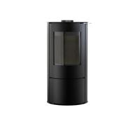 Poêle à bois Supra Leonie 6 kW vertical étanche Double combustion verre 50 cm raccord fumées Ø150 noir 2020