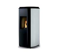 Supra poêle à granulés de bois 5.5kw blanc-noir
