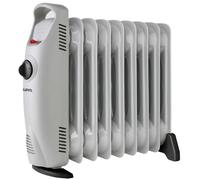 Supra Radiateur bain d'huile Olia 1000 – 1000 W, 6 éléments, thermostat mécanique, gris