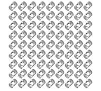 SUPVOX 100 Pièces Écrou en T pour Profilé Aluminium 20x20mm Argenté en Acier au Carbone Nickelé, Design Mince et Insérable la Rainure, pour Assemblage Industriel