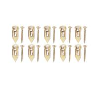 SUPVOX 10pcs Chevilles Métalliques à Expansion pour Cloisons Sèches Vis Auto-perceuses, Fixation Solide pour Plaques de Plâtre et Bois, pour Usage Domestique