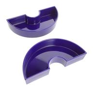 SUPVOX 2 Pièces Base Parasol Demi-Cercle Jardinière Plastique Bleu
