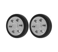 SUPVOX 2 Pièces Roue de Valise 50x12 Mm, Roues de Valise de Rechange Amovibles, Pu Noir, Silencieuse, Installation Simple, Roulement Fluide, pour Gares et Aéroports