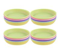 SUPVOX 24 Pièces Soucoupe Ronde pour Plantes en PP, Mini Plateau de Base, | Récupère L’eau, Résiste à Déformation Fissures, Bordure Micro-surélevée, pour Petits Pots et Succulentes