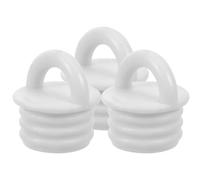 SUPVOX 3 Pièces Bouchon de Rechange en Caoutchouc Blanc pour Seau à Serpillière, Étanche et Pratique, Structure Simple, pour Salle de Bain à Domicile